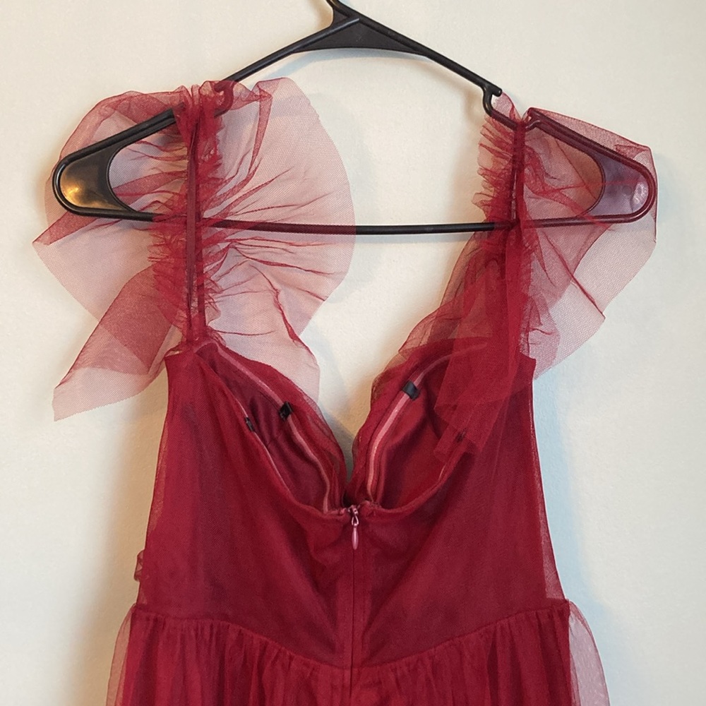 Ever Pretty maroon red bridesmaid dress - Picture 7 of 13